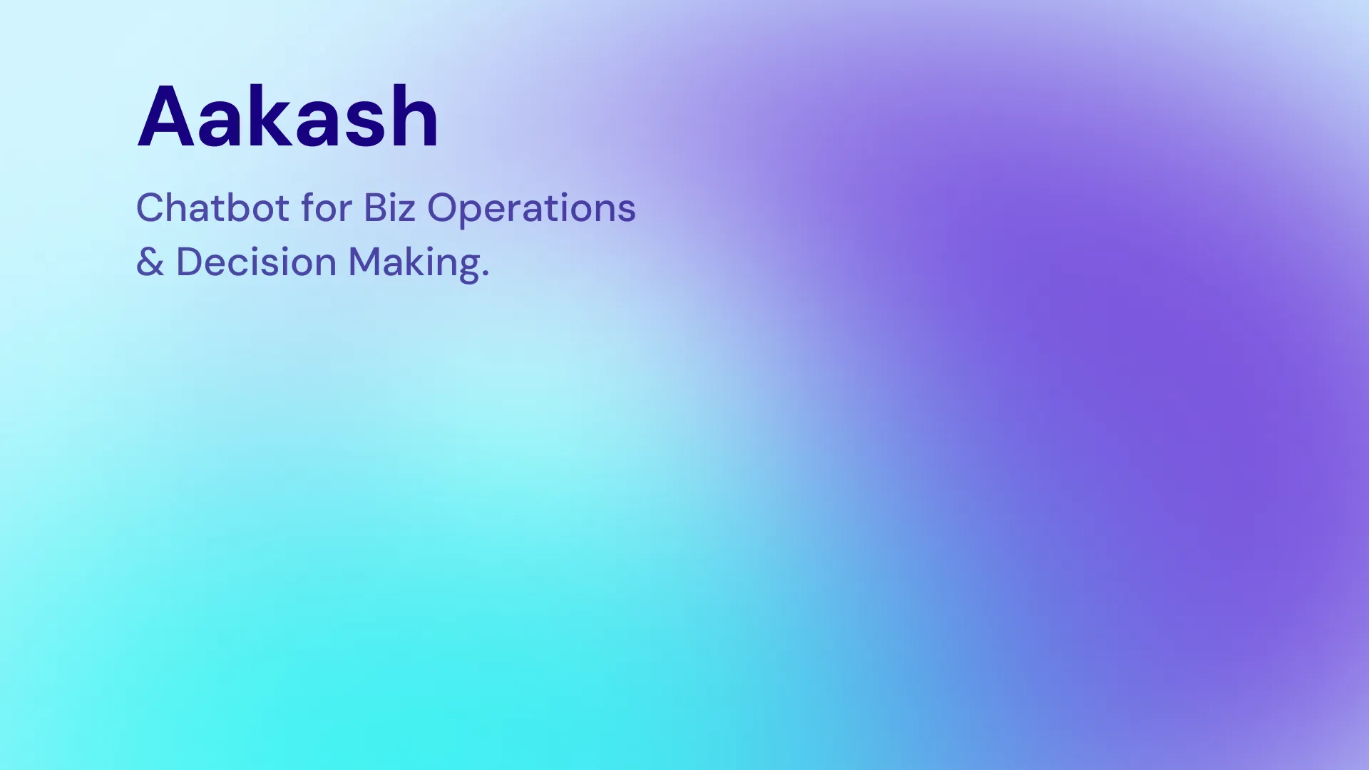 Aakash Chatbot