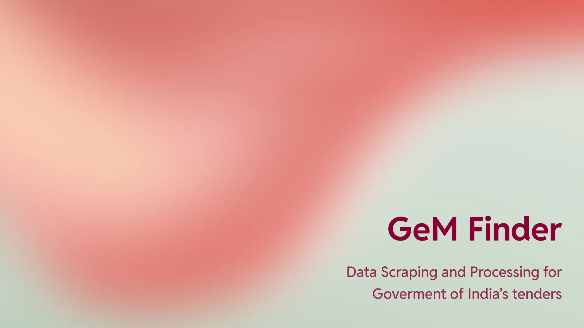 GeM Finder